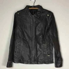 FDJ French Dressing Jeans Brown Vegan Leather Moto