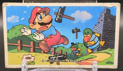 MARIO Hammer Bro SUPER MARIO BROS Card Menko 1985 Nintendo Vintage