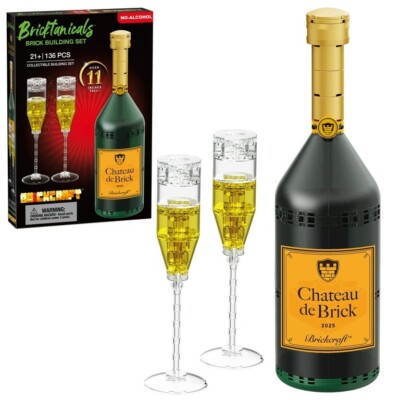 Brickcraft Bricktanicals - CHATEAU DE BRICK - Champagne Bottle Building Set NEW