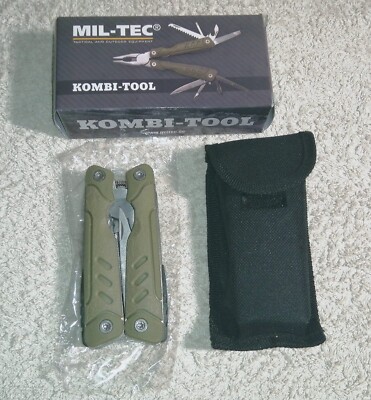 Mil-Tec Kombi-Tool Taschenmesser, Utility Messer, Werkzeug-Messer, Multy-Tool