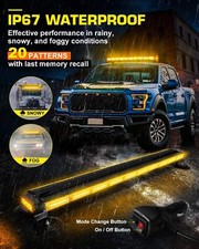 42 206led Emergency Strobe Light Bar Double Side Warning Rooftop Light Amber 42 206led Emergency Strobe Light Bar Double Side Warning Rooftop Light Amber