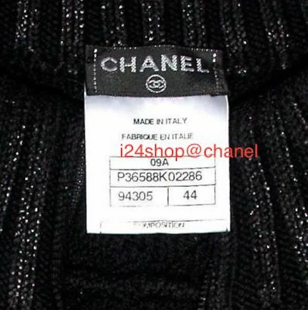 GIACCA CHANEL 09A VINTAGE FR44 US10 _ NUOVA $4500 CAMELIA CC LOGO NERO TRAPUNTATO