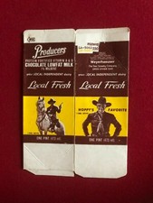 1965, Hopalong Cassidy, "Unused" Vitamin D Milk Carton Scarce / Vintage