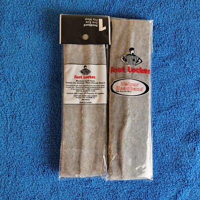 2 Pack Foot Locker Grey Velour Headband Sweat Band NIP