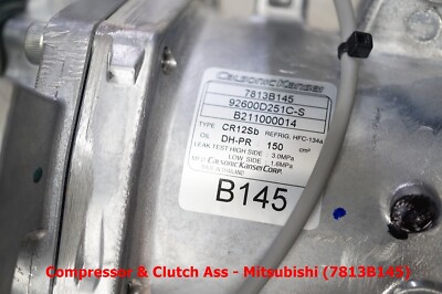 Compressor & Clutch Assy Mitsubishi Part No 7813B145 For Pajero