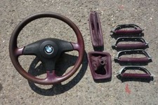 Original BMW 3er E36 Limousine Individual Türgriffe Sportlenkrad Pink Schaltsack
