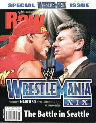 WWE RAW Magazine March 2003 - Hulk Hogan, Vince McMahon, WrestleMania XIX 19