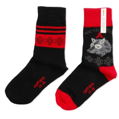 4 Paar CAMANO Mädchen o. Jungen Socken Strümpfe 80% Baumwolle black NEU Gr.31-34