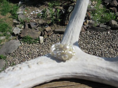 Real Fresh Water Pearl Rice Pearl Beaded Ring