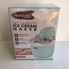 Americana Collection 1 Qt Ice Cream Yogurt Sorbet Maker EIM-520 VTG Green