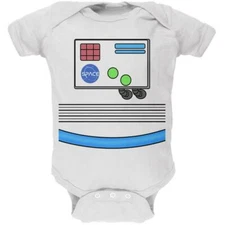 Halloween Astronaut White In Space EVA Suit Soft Baby One Piece