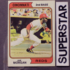 JOE MORGAN 1974 Topps #85 Cincinnati Reds 2nd Base  Fine condition, No Creasing