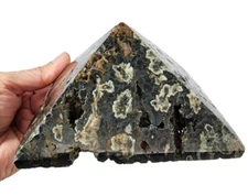 Ocean Jasper Agate Pyramid 1lb 7.5oz.