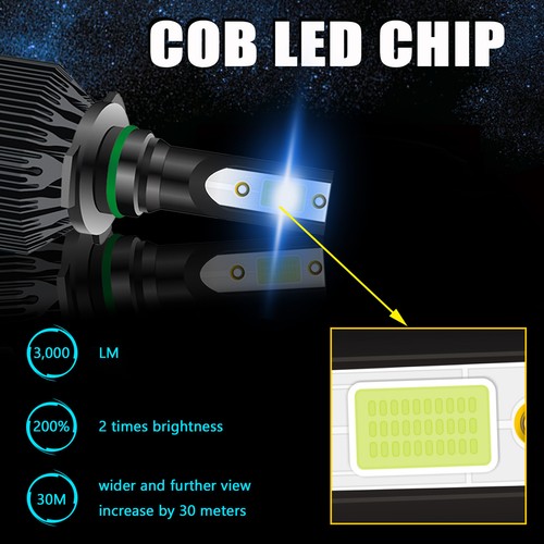 For HONDA ACCORD 1988-2012 CIVIC 2004-2015 Sedan LED Headlights Low Beam 8000K - Picture 7 of 12