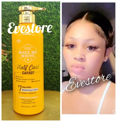 Pure Make-Me HalF-C Carrot.  7 Days Active White BODY LOTION 500ml X 1   