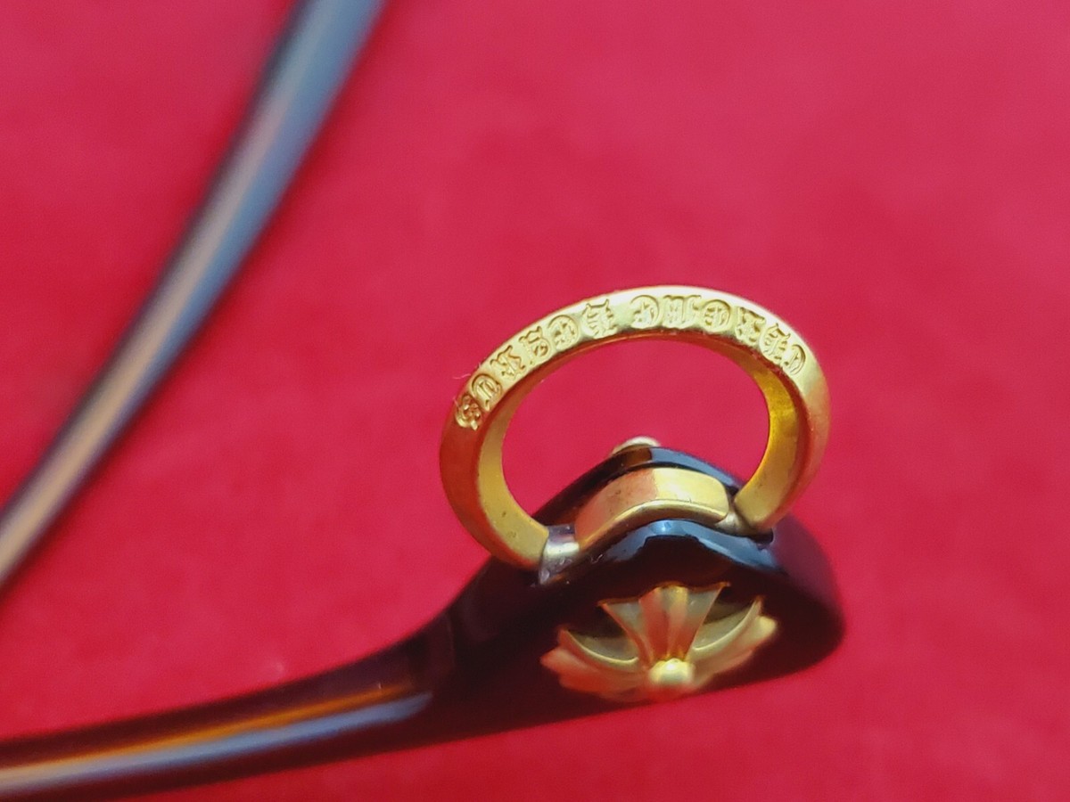 😎 New Chrome Hearts MILK MASK ll CWC 61 □ 14 - 130 gold-brown