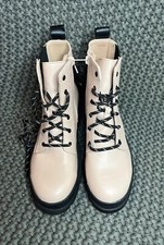 NEW Wonder Nation Gore Blush Pink Lace Up Combat Boots Girls Size 5