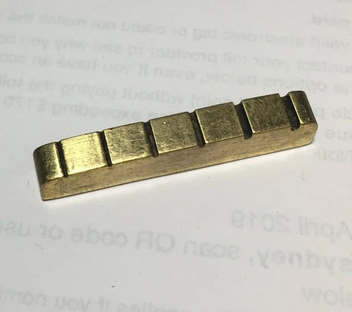 Brass Slotted NUT GOLD Plated 43mm for Gibson Epiphone Les Paul  SG Guitar Neck
