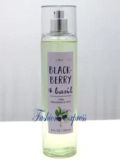 BATH & BODY WORKS BLACKBERRY & BASIL BODY MIST SPRAY 8 FL OZ