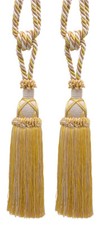 DÉCOPRO Tassel Tieback, Style# TBIC1, Color# 2523 - Ivory Beige Gold [Set of 2]