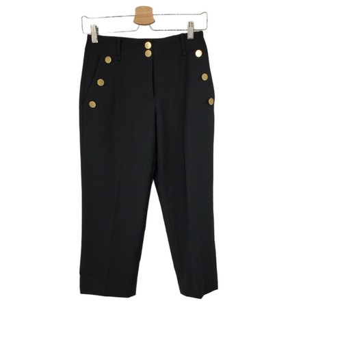 Club Monaco Straight Leg Cropped Black 