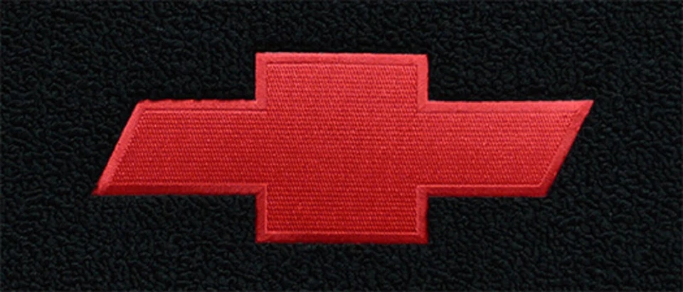 Tapetes delanteros Cutpile con logotipo de pajarita personalizados para camioneta Chevrolet G10 ACC 1970-1977 2 piezas Foto 2 de 4