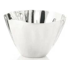 Michael Aram Lotus Pod Large Stainless Steel Silver Serving Bowl 12"