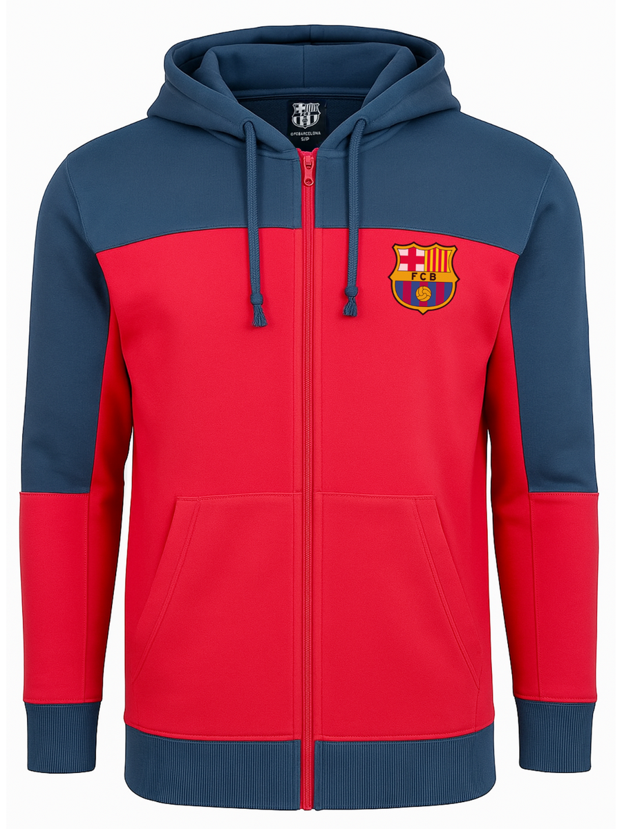 fc barcelona fleece hoodie