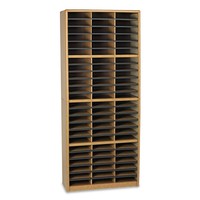 Safco Steel/fiberboard Literature Sorter 72 Sections 32 1/4 X 13 1/2 X 75 Med on sale Safco Steel/fiberboard Literature Sorter 72 Sections 32 1/4 X 13 1/2 X 75 Med on sale