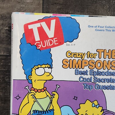 TV Guide Magazine Jan 3-9 1998 Crazy For The Simpsons Marge