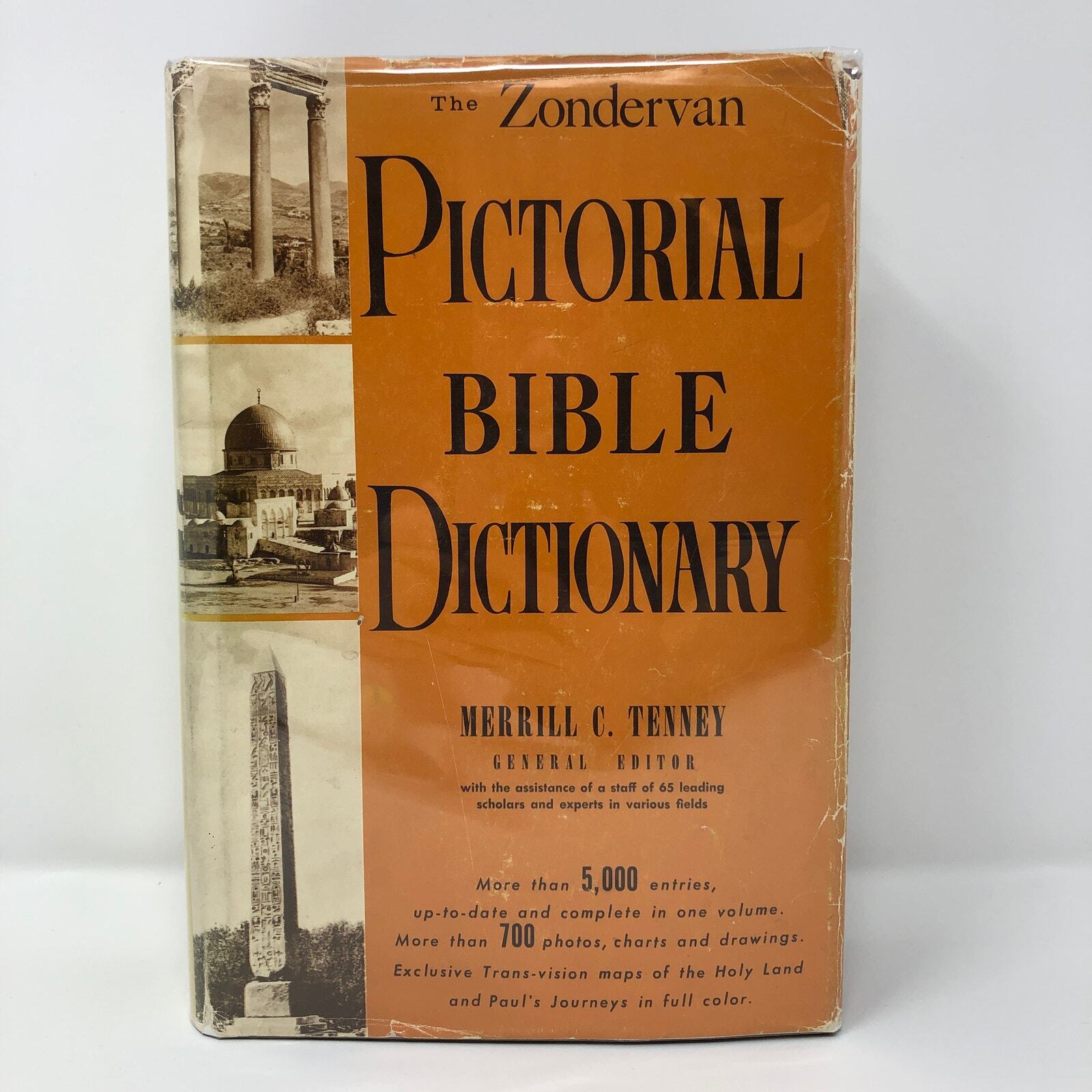 Zondervan Pictorial Bible Dictionary Hard Cover Dust Jacket Merrill Tenney 1968