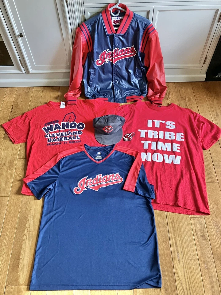 Cleveland Indians Baseball Lot Of Retro Memorabilia Guardians Chief Wahoo MLB - Image 2 of 4