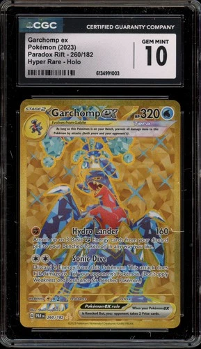 Pokemon Garchomp ex Paradox Rift Hyper Rare #260 CGC 10 Gem Mint