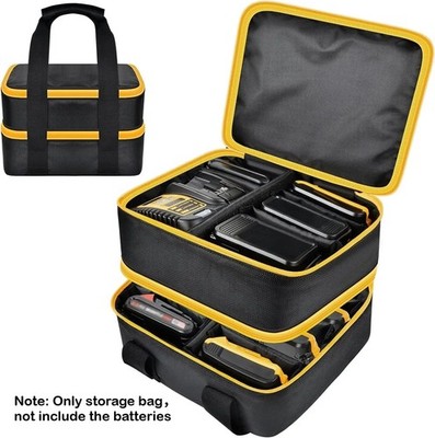 Große Akku Aufbewahrungstasche für DeWalt Milwaukee 12V/18V/20V Ladegerät Werkzeugkoffer