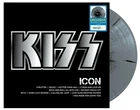 KISS - ICON - Silver Black Splatter Vinyl LP Walmart Exclusive New Sealed