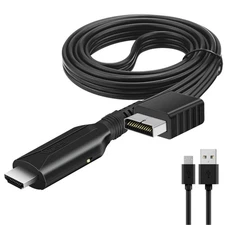 PS2 to HDMI Converter Adapter PS2 HDMI Cable 1m/3.2ft Video Converter for HDT...