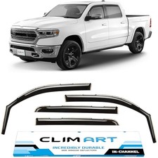 CLIM ART in-Channel Incredibly Durable Rain Guards for Dodge Ram 1500 New Body