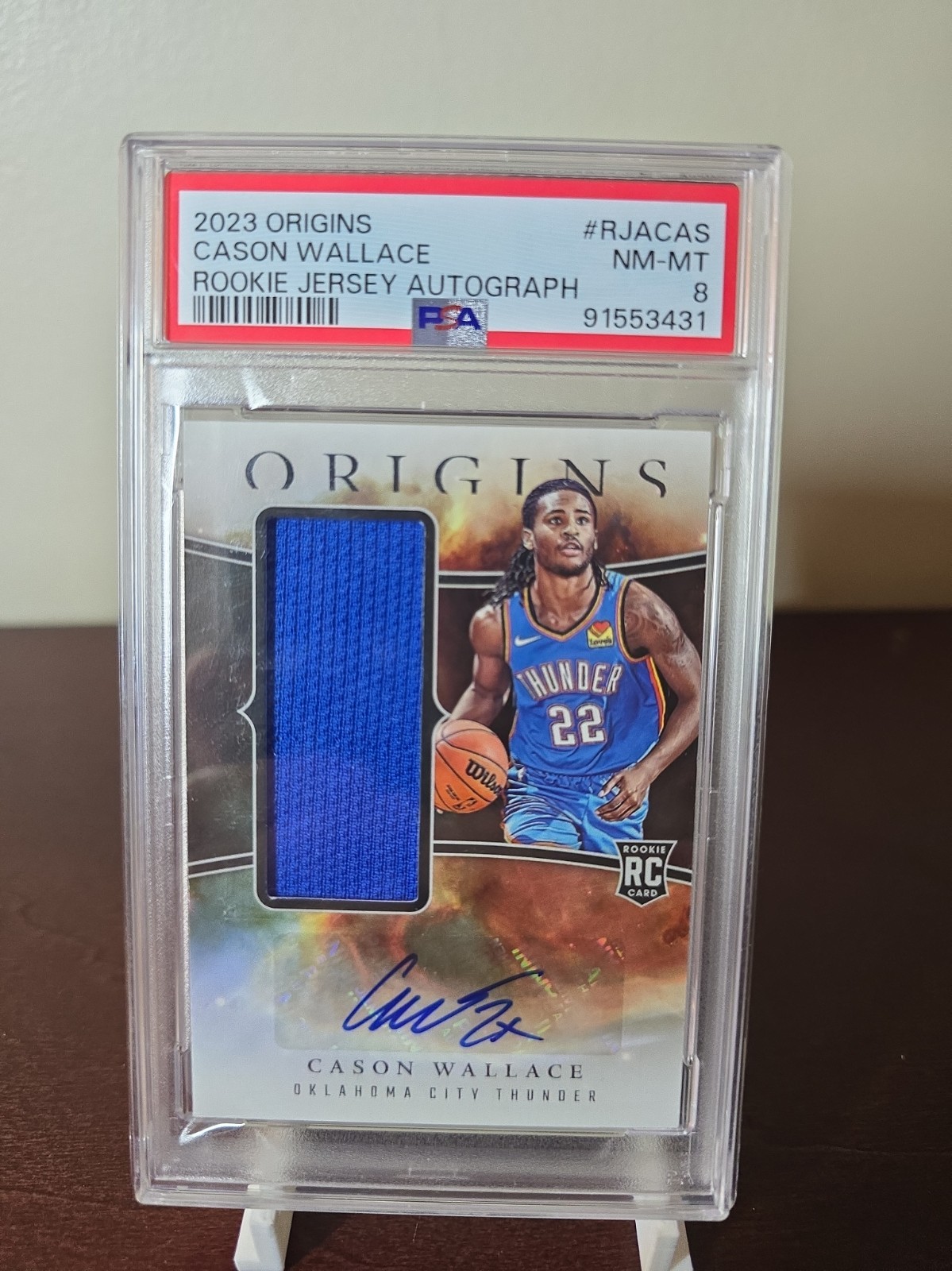 23-24 Panini Origins Rookie Jersey Autographs Cason Wallace #RJA-CAS AU, MEM, RC