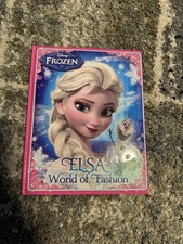 Disney Frozen Elsa's World fo Fashion book Like New