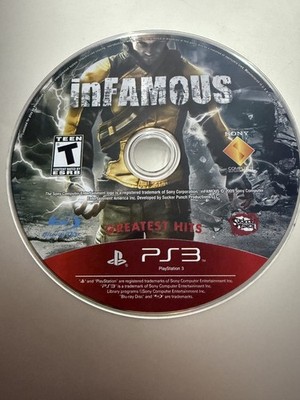 inFamous (Sony Playstation 3 2009) DISC ONLY NO TRACKING (#2750)