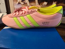 Adidas Women's Tokyo Sneakers Original Shoes Glow Pink/Yellow JQ0584 SZ 10 NEW
