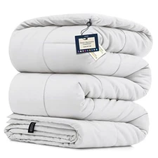  Queen Comforter White Duvet Insert Queen Size Bed Comforter- All-Season Down 