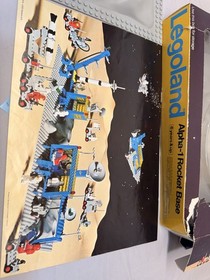 Vintage 1979 LEGO Space 483 Alpha-1 Rocket Base Almost  Complete OG Box & Manual