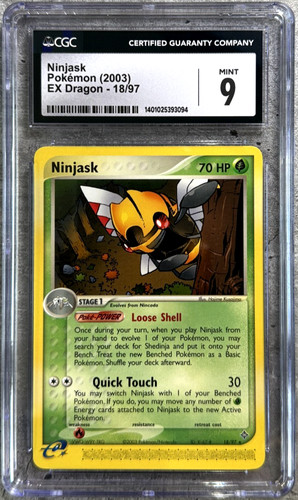 Ninjask graded CGC 9 for sale on eBay