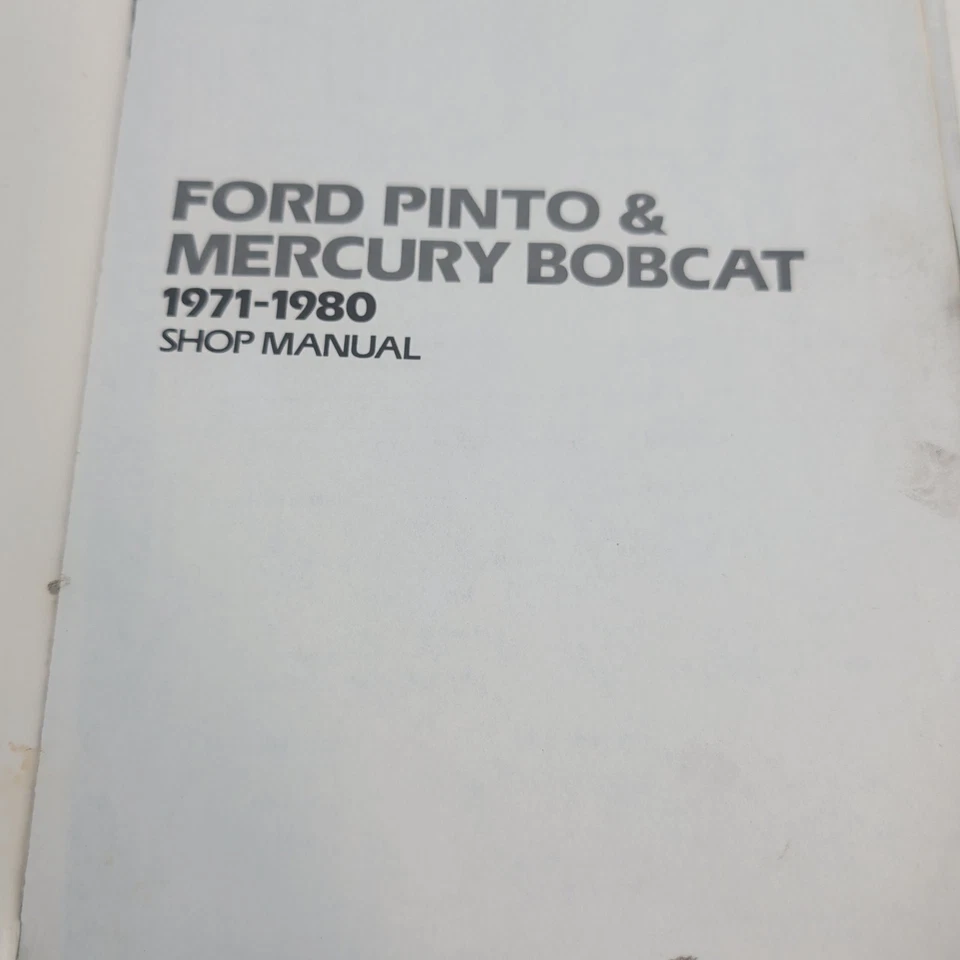 1971-80 Ford Pinto & Mercury Bobcat Clymer Manual de Serviço e Reparo A171 - Imagem 2 de 4