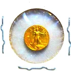 1908 Gold Eagle/Walking Liberty Mini Half Gram Gold Round Cleano Dos Mexicanos