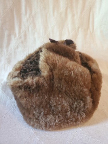 Original Soviet Ushanka Fur Hat Made in USSR 1980s Size 2 (Small) - Picture 11 of 17