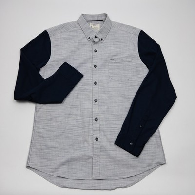 7 Diamonds Shirt Mens Large Blue Button Down Long Sleeve Made Well 2-Tone