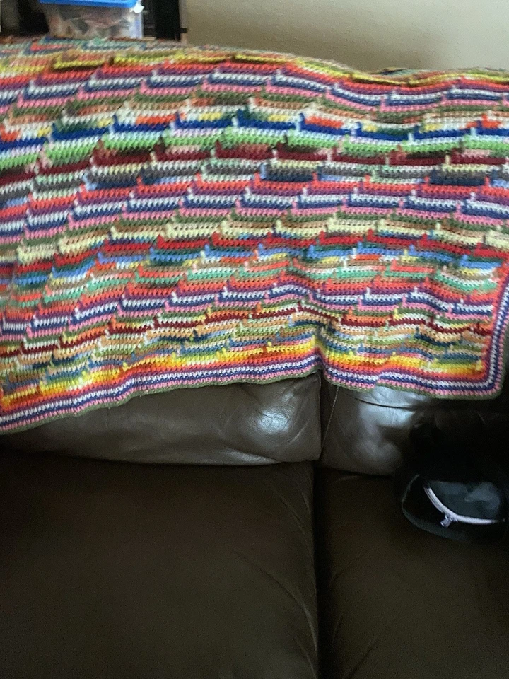 Mini Knit Multicolor Blanket - Image 2 of 2
