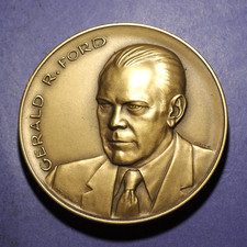 Gerald Ford Medallic Arts 1974 Presidential Inaugural  Bronze Medal 2 3/4 in.